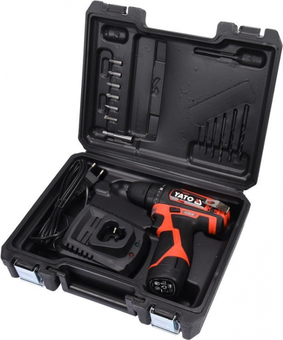 Autofiletanta cu acumulator YATO 30 Nm 12V Li-Ion 2 Ah 0.8 - 10 mm [3]
