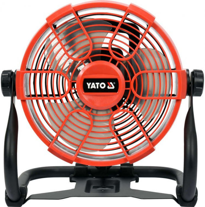 Ventilator hibrid YATO 18V 240V 230mm unghi 0 – 360 1700 – 2600 rpm (Fara acumulator si incarcator) "ventilator"