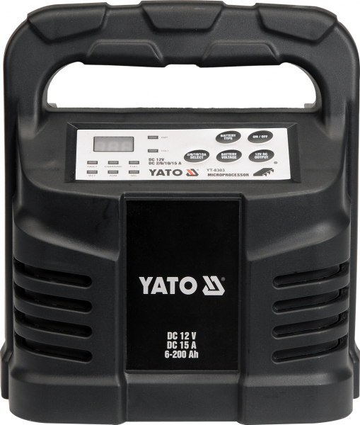 Redresor auto YATO, 12V, 15A, 6 – 200Ah 12V