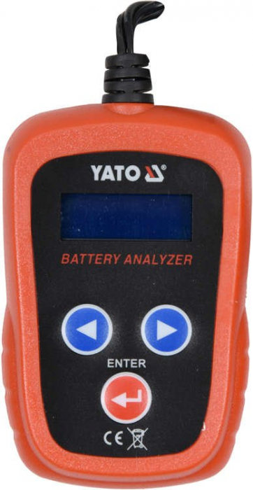 Tester electronic acumulatori YATO LCD 12V 200 - 1200 A [2]
