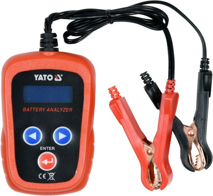 Tester electronic acumulatori yato lcd 12v 200 - 1200 a