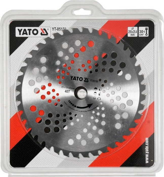 Disc lama motocoasa YATO 255x25.4 mm 30cm3 40 dinti [2]
