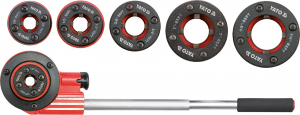 Scule electrice - Trusa filiere YATO, pentru tevi, 1/4-3/8-1/2-3/4-1-5/4, 7buc