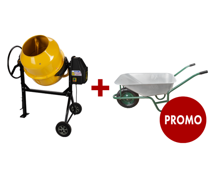 Betonieră BuildXell 130L + Roabă (PROMO) [2]