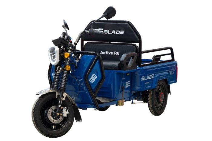BLADE - TRICICLU CARGO 1300W - ACTIVE R6 - ALBASTRU+NEGRU [6]