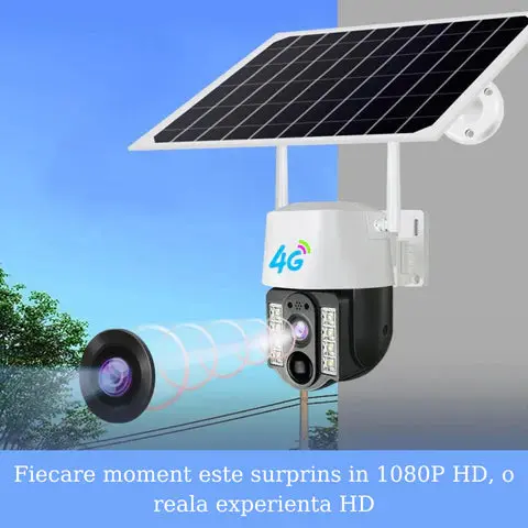 Camera de Supraveghere Solara 4G 5 MP, Panou Solar 5W, Rezistenta La Apa ,praf,inghet IP 68 .. [6]