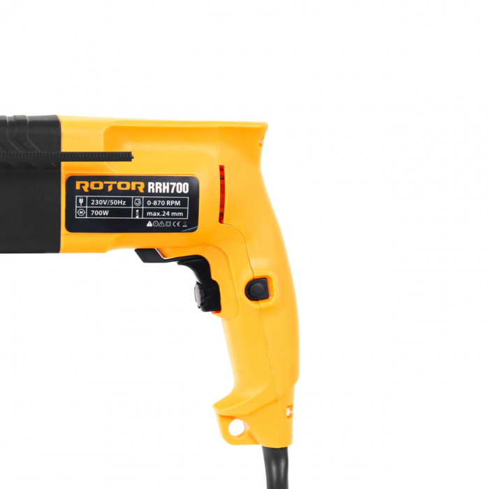 Ciocan rotorpercutor ROTOR RRH700 , Putere 700W , 870 RPM, [4]