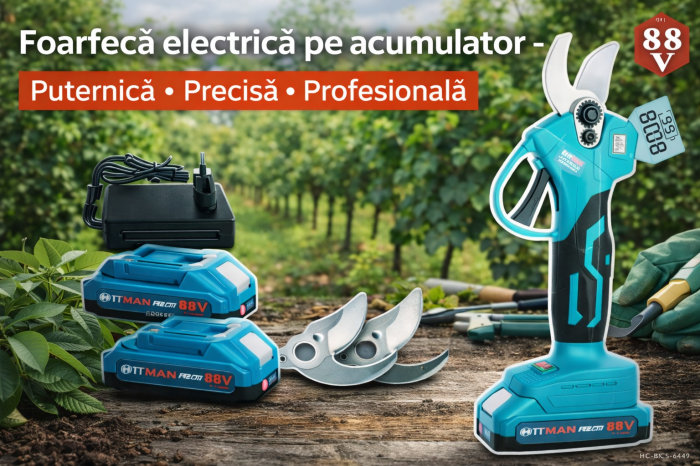 Foarfecă electrică pe acumulator HITMAN – 25 mm Model 88 VF  [2]