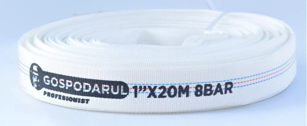 Furtun pompieri - PVC panzat - 1'' - ø 25mm - 8 Bar - tip D - 20m [1]