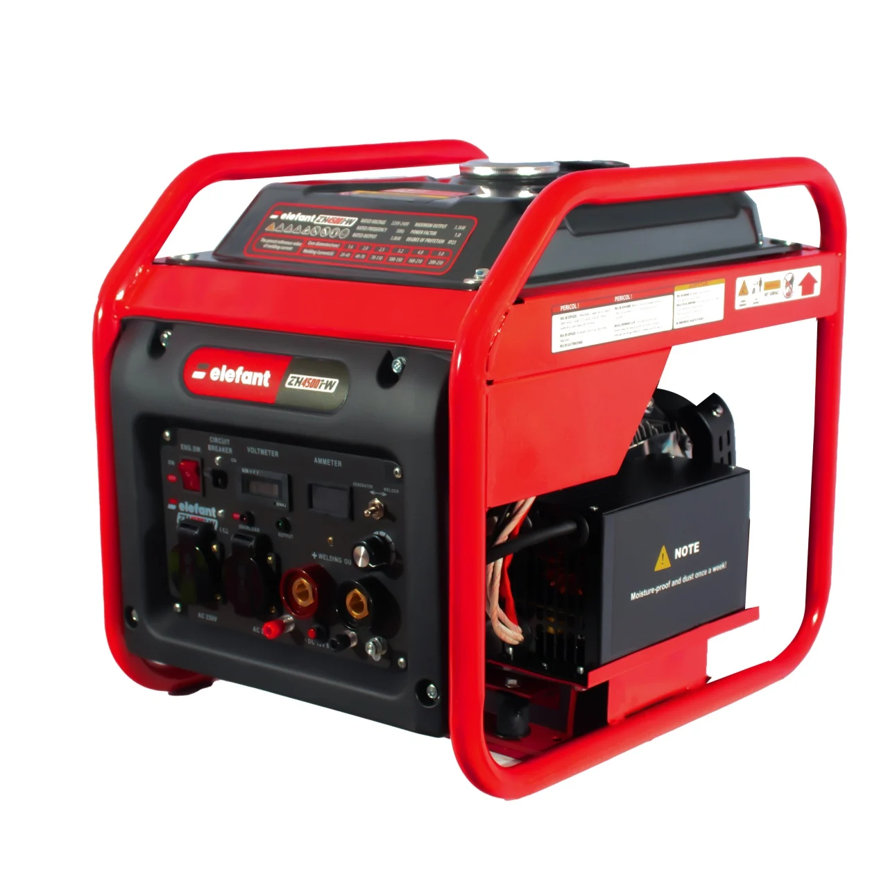 Generator invertor cu sudură ELEFANT ZH4500i-W, Iesire curent 3,3 kW, Siguranta de pornire, Indicator de benzina, Invertor de sudura incorporat [1]