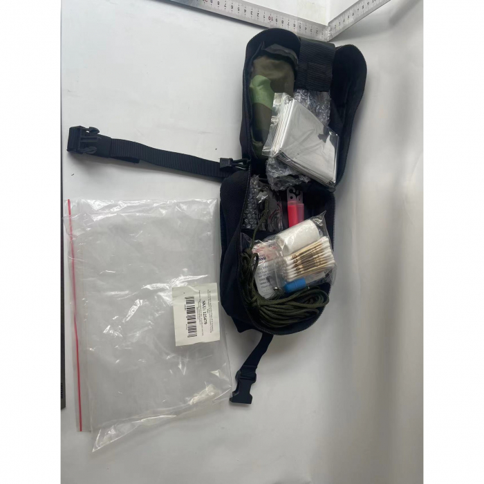 Kit supravietuire multifuncional Flippy, 42 de Instrumente Profesionale, Echipament de prim-ajutor, Drumetie, Camping, Negru [10]