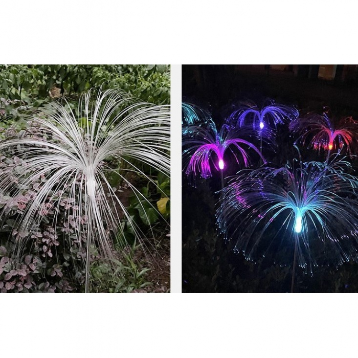 Lampa solara LED tip Meduza, inaltime 90 cm, Pentru gradina [3]
