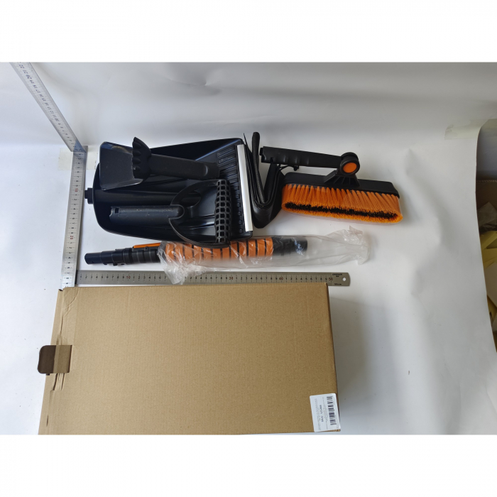 Lopata pentru zapada Flippy, 5 in 1, Perie, Racleta, 2 tipuri de Lopeti, Rotativa, Telescopica, Detasabila, Material Aluminiu si ABS, 100 x 25 cm, negru [5]