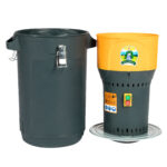 Moara electrica 1000W/19000 rpm cu galeata plastic 25L [3]