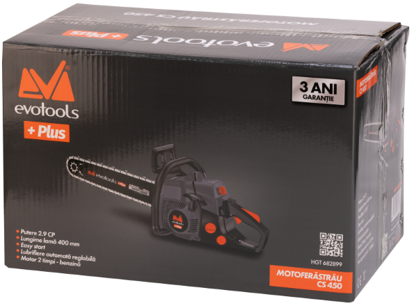 Motoferăstrău EvoTools CS450 Plus – Putere, Siguranță și Performanță Profesională! [4]