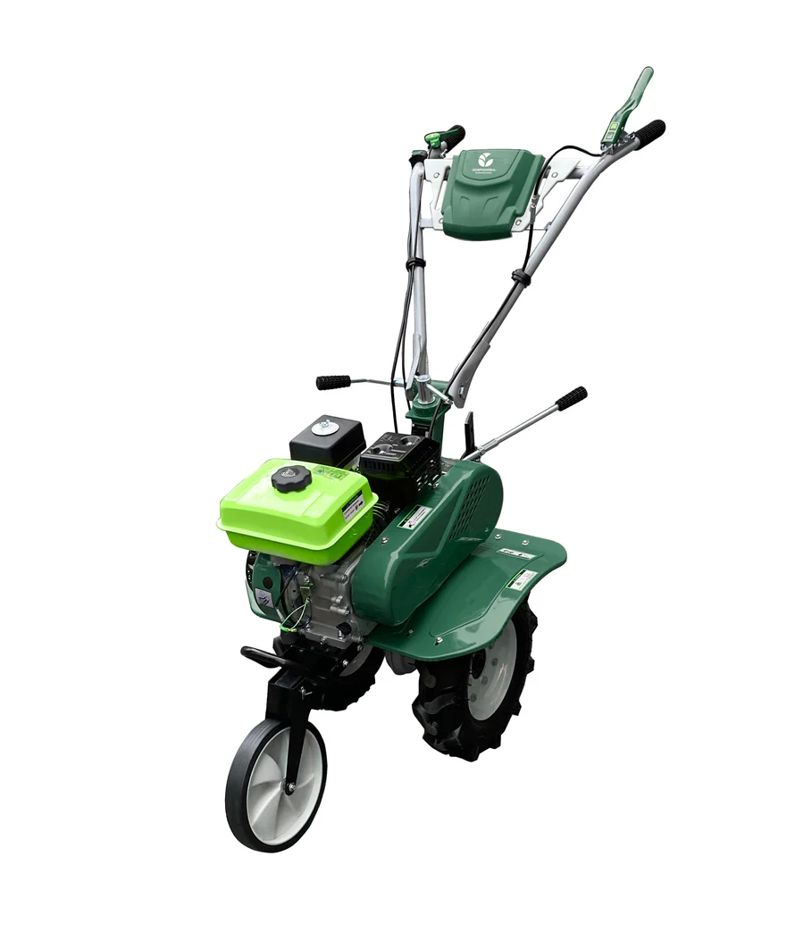 MOTOSAPA - BENZINA - 8CP. Accesorii: roti de transport 4.00-8, plug, rarita si freze pentru sapat [2]