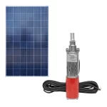 Pompa apa submersibila 24V, 250W, 2m3/h, D80mm cu panou solar fotovoltaic 275W Breckner Germany [1]