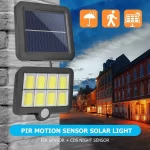 Proiector solar 160 LED 8 COB senzor de lumina si miscare .. [2]
