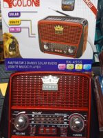 Radio multimedia portabil Bluetooth alimentat solar MP3 USB Radio. [2]