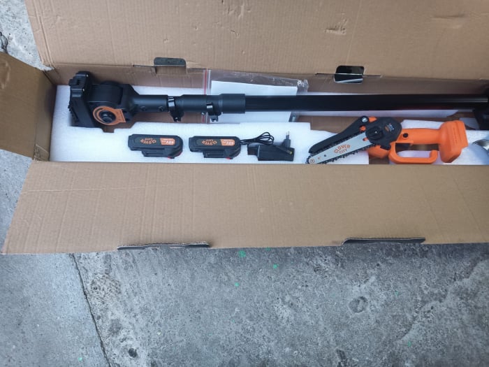 Set Foarfeca Gradina si Mini Drujba Clever si Flinke cu brat 2m telescopic . [7]