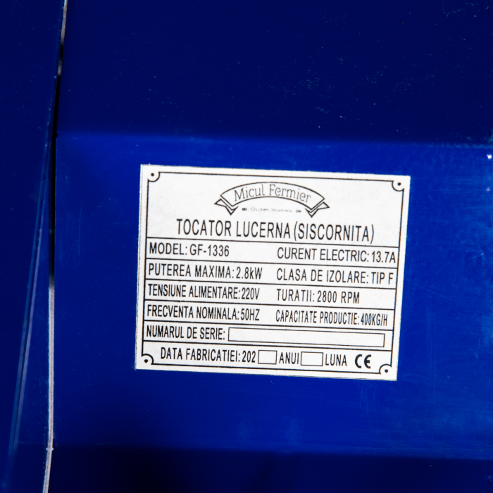 Tocator lucerna, tulpini de grau, porumb [6]