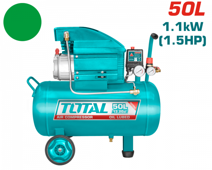 TOTAL – COMPRESOR AER 1100W, 50L, 8BAR [1]