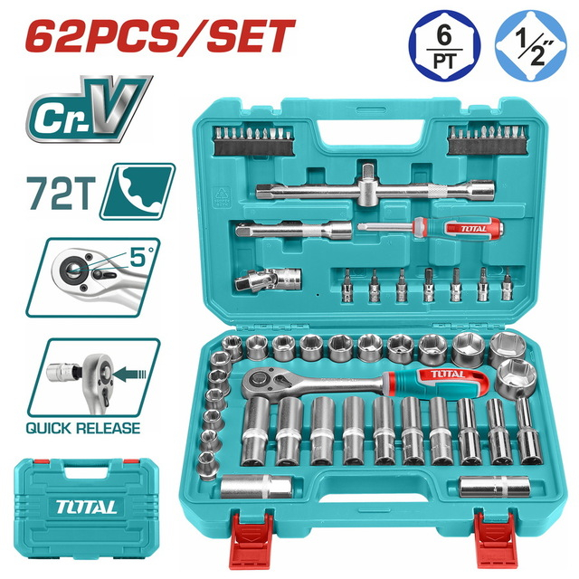TRUSA DE CHEI TUBULARE 1/2" 62 PIESE [1]