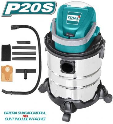 Scule pe acumulator - Aspirator 20L- 8.0KPa – Li-Ion – 20V