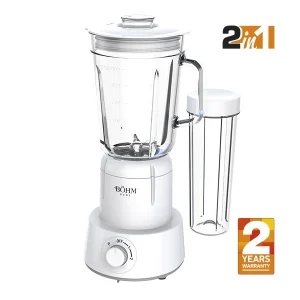 Bucatarie - Blender 2 în 1 cu cupe din plastic și sticlă, 350 W , Material Fără BPA