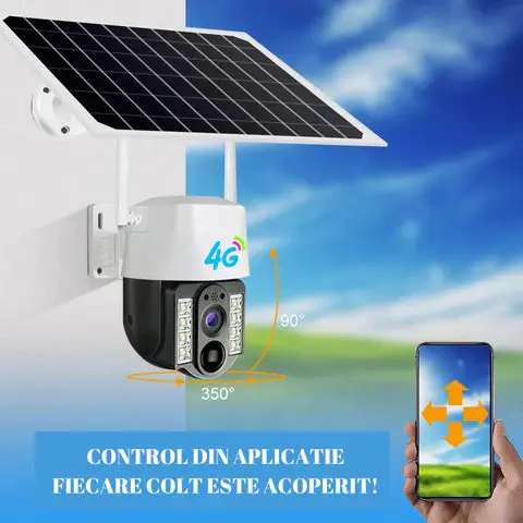 Scule Electrice - Camera de Supraveghere Solara 4G 5 MP, Panou Solar 5W, Rezistenta La Apa ,praf,inghet IP 68 ..