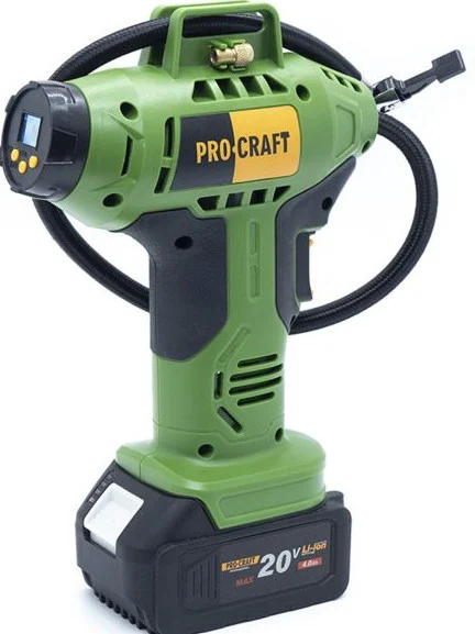 Cauciuc - Compresor auto cu acumulator PROCRAFT LK20 , 12L/ min, 18 V, 3200 RPM