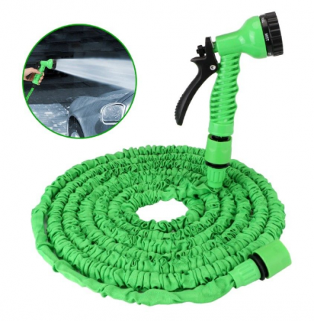 Furtun,Pompe de Stropit si Accesori - Furtun De Gradina 30M Extensibil Flexibil Pistol Aspersor