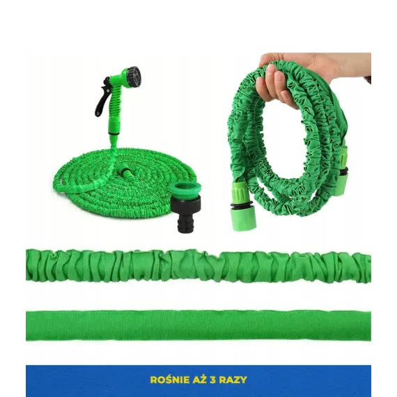Furtun,Pompe de Stropit si Accesori - Furtun Extensibil pentru udat gradina , 60 M si Pistol de Stropit