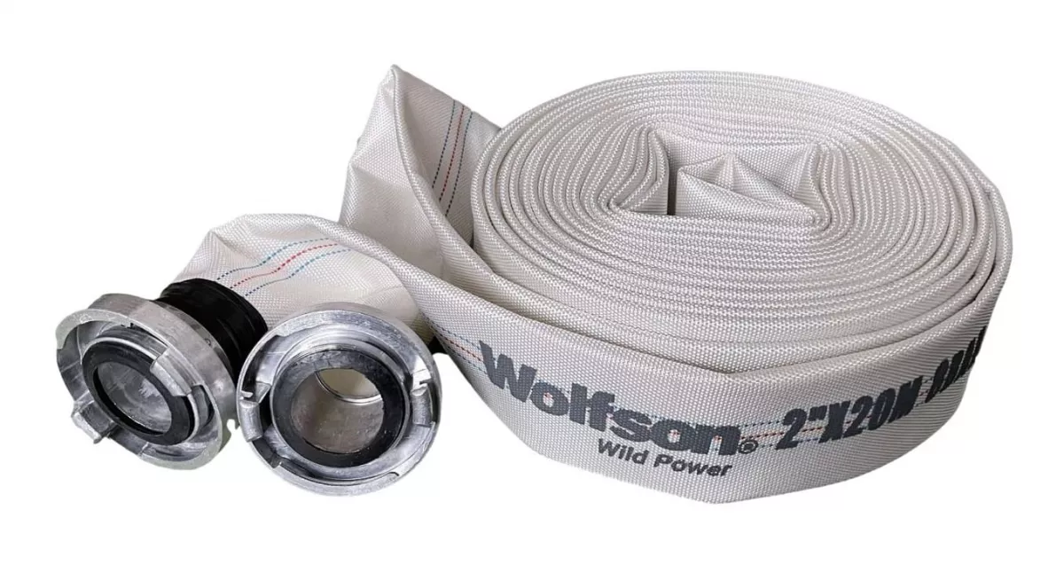 Furtun,Pompe de Stropit si Accesori - FURTUN PVC PANZAT TIP POMPIERI 2" 20M Ø 50MM CU MUFE CUPLARE