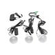 Kit iluminat portabil LED cu 3 becuri/proiector, radio FM .. [2]
