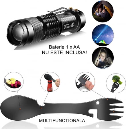 Kit supravietuire multifuncional Flippy, 40 de Instrumente Profesionale, Echipament de prim-ajutor, Drumetie, Camping [2]