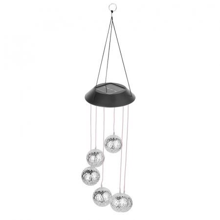 Lampa solara de tip decoratiune pentru gradina, Flippy, model clopotel de vant [3]