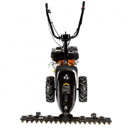 Masina de Tuns Gazon si Tocator de Crengi - Motocositoare cu lama, 7.0CP, 198cc, benzina 4T, masa cosire dubla 86cm