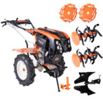 Motocultor 10CP, 418CC + plug reversibil mare + roti metal .. [3]