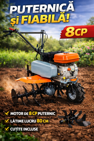 Motocultoare - MOTOSAPATOARE CU ACCESORII (ROTI DE TRANSPORT 4,00X8)