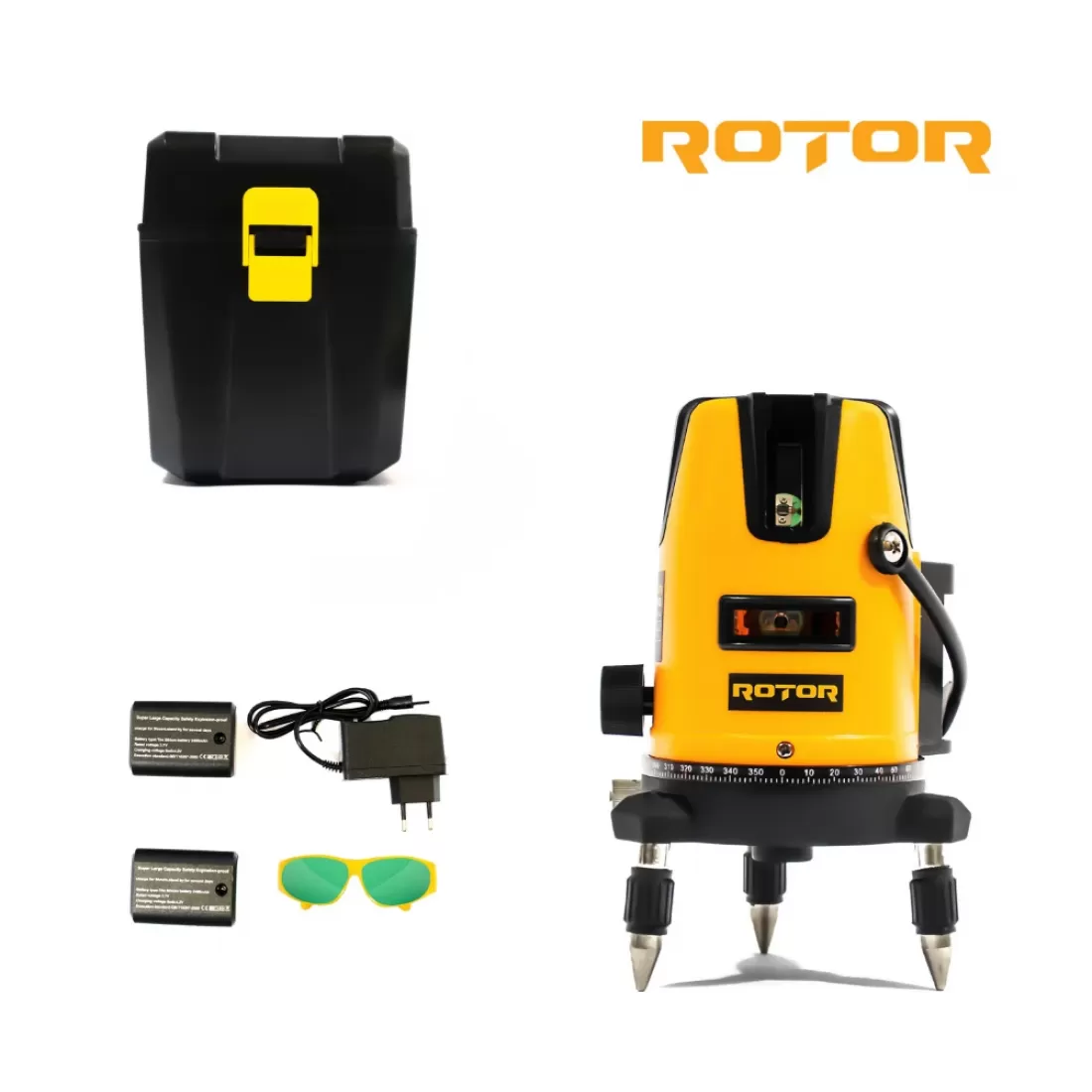 Truse Electrice - Nivela laser ROTOR RLE-3D, 3 linii , ±2 mm/5m, 40 m, Timp de nivelare ≤ 5s