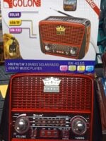 Radio multimedia portabil Bluetooth alimentat solar MP3 USB Radio. [1]