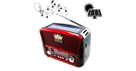 Periferice - Radio multimedia portabil Bluetooth alimentat solar MP3 USB Radio.