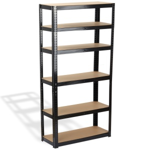 Rafturi - Raft Negru 90Wx45Dx180Hcm pentru depozitare din otel ROTOR
