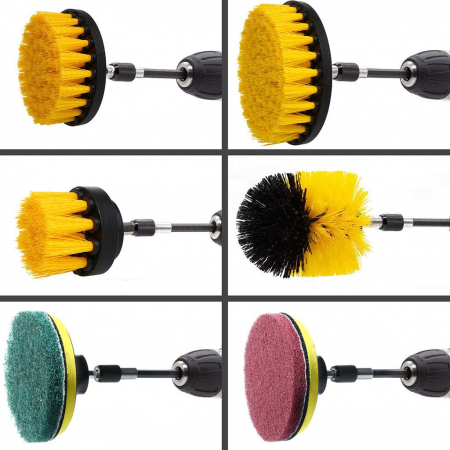 Set 12 Accesorii pentru Curatare Auto, Flippy, Interior si Exterior, Rosu [1]