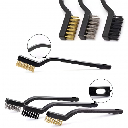 Set 17 Accesorii pentru Curatare Auto, Flippy, Interior si Exterior, 4 Capete pentru Bormasina, 5 Pensule, 3 Perii, 1 Laveta, 1 Manusa, 1 Perie Tripla Grilaj, 2 Bureti, Multicolor [12]
