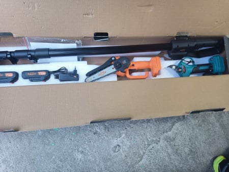 Set Foarfeca Gradina si Mini Drujba Clever si Flinke cu brat 2m telescopic . [7]