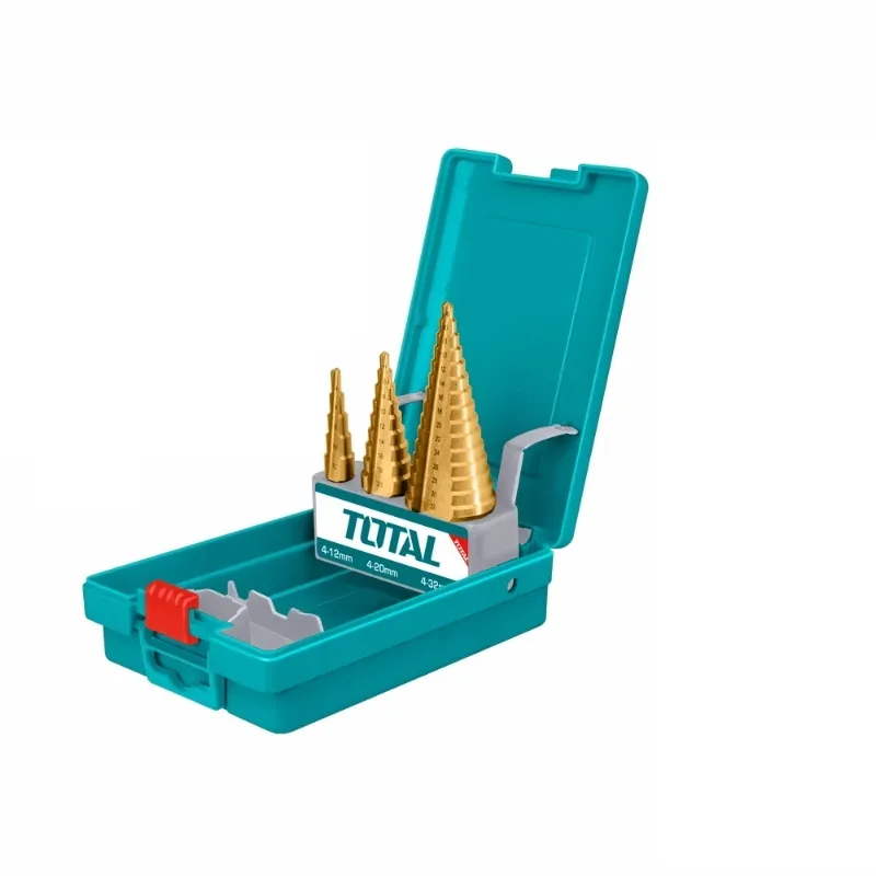 Unelte si Scule de Gradinarit - TOTAL – Set 3 burghie conice in trepte
