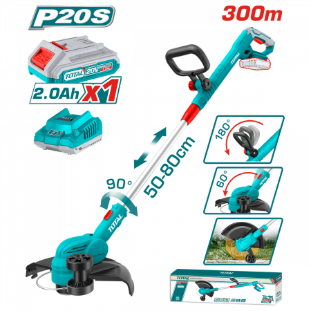 Motocoase si Accesori - TRIMMER TUNS IARBA LI-ION 20V (INCLUDE ACUMULATOR, INCARCATOR)