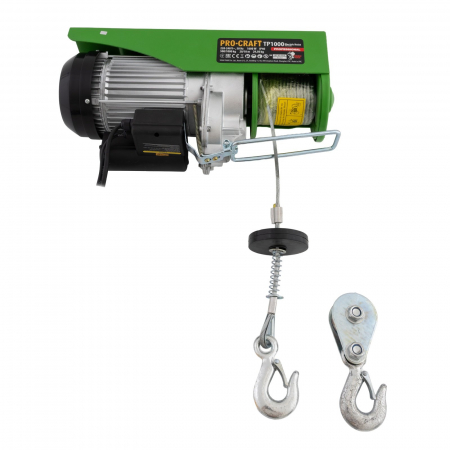Troliu electric palan Procraft , 1600W, cu kit montare Greutate 1000kg [2]